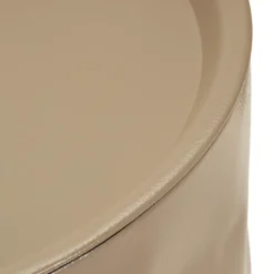 Tavolino da Salotto Rosso Marrone set da 2 Forma Rotondo 34x66x66h cm, Colore Ripiano Rosso - Ganovama