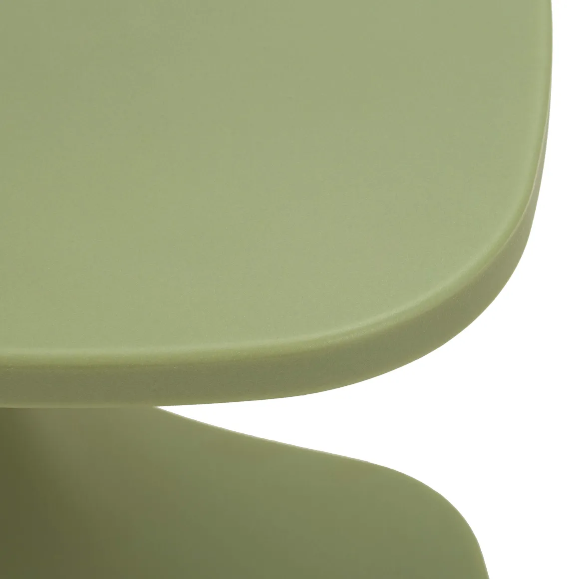 Tavolino da Salotto Verde Adatto per Indoor/outdoor Forma Rettangolare 44x54x44h cm, Colore Ripiano Verde - Bagan