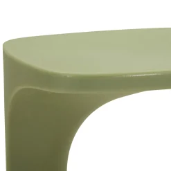 Tavolino da Salotto Verde Adatto per Indoor/outdoor Forma Rettangolare 44x54x44h cm, Colore Ripiano Verde - Bagan