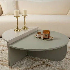 Tavolini Da Salotto > Dmora Tavolino da Salotto Peso Massimo Supportato 15 kg Forma Rettangolare 90x60x35h cm, Materiale Piano in Legno Nobilitato - Mansue Verde