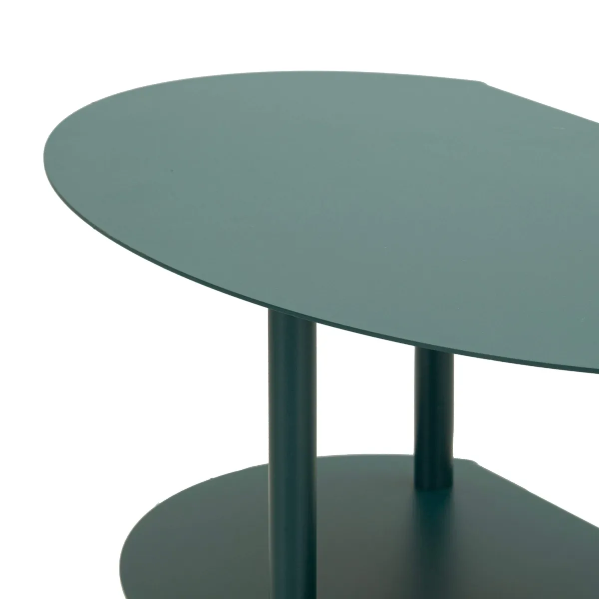 Tavolini Da Salotto > Dmora Tavolino da Salotto 3 Ripiani 3 Ripiani 9x31x54h cm, 2 Vani - Ganale Verde
