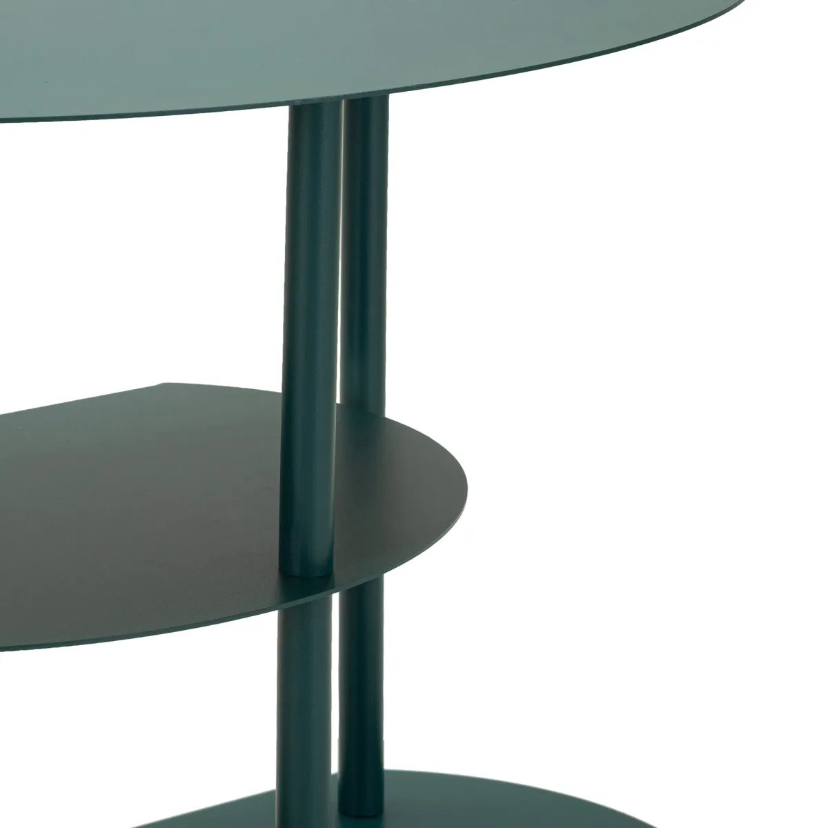 Tavolini Da Salotto > Dmora Tavolino da Salotto 3 Ripiani 3 Ripiani 9x31x54h cm, 2 Vani - Ganale Verde
