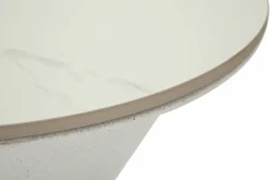 Tavolino salotto conico bianco 44x44x63h cm - Daunia