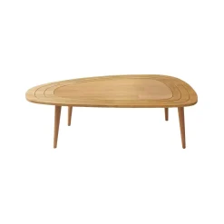 Tavolini Da Salotto|Salotto > Dmora Tavolino salotto ovale rovere 115x50x38h cm - Eugenia Marrone Rovere