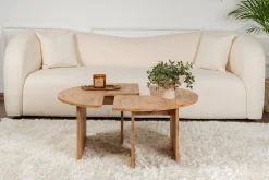 Tavolino salotto quadrato pino 90x90x41h cm - Tairn
