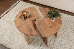 Tavolino salotto quadrato pino 90x90x41h cm - Tairn