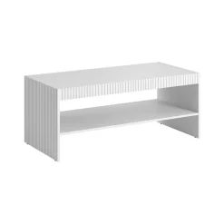 Tavolino salotto rettangolare bianco 120x56x50h cm - Roasio
