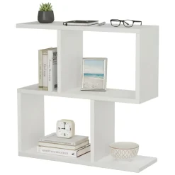 Tavolino salotto rettangolare bianco 60x20x60h cm - Fabrizia