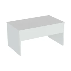 Tavolini Da Salotto > Dmora Tavolino salotto rettangolare 90x45x52h cm - Marinone Bianco