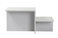 Tavolino salotto rettangolare grigio 80x40x40h cm - Varian