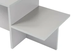 Tavolino salotto rettangolare grigio 80x40x40h cm - Varian