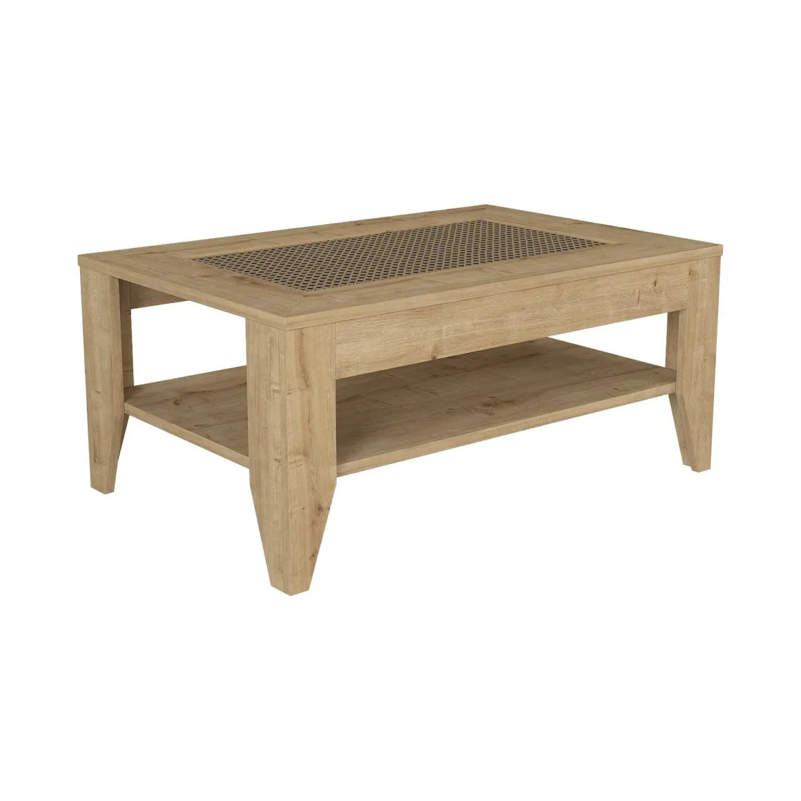 Tavolino salotto rettangolare quercia 90x60x40h cm - Numana