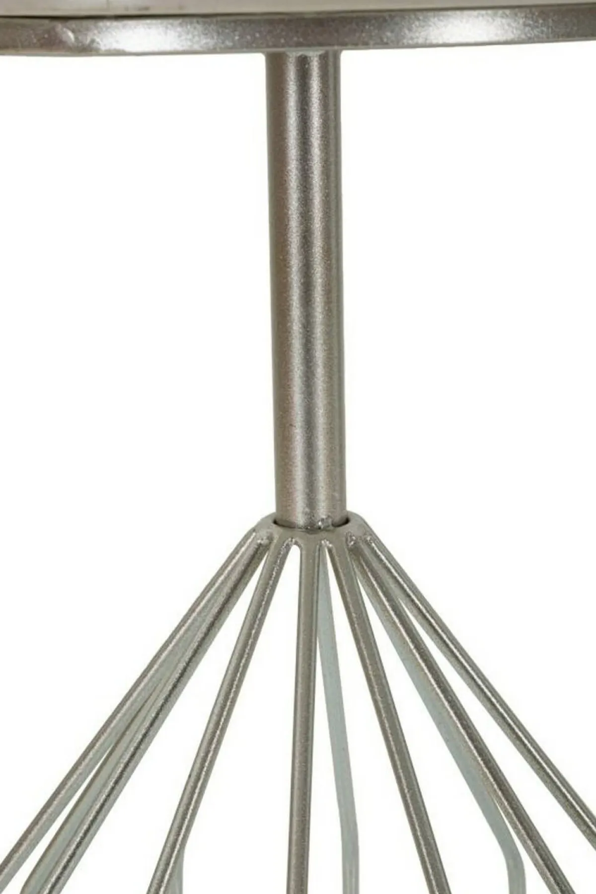 Tavolini Da Salotto > Dmora Tavolino salotto rotondo 37x37x58h cm - Calepio Argento