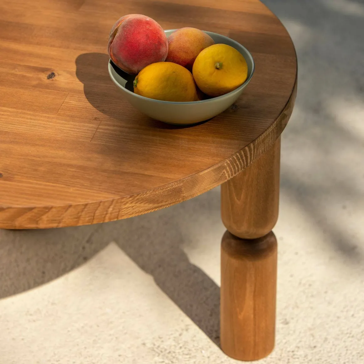 Tavolino salotto rotondo quercia 70x70x40h cm - Victorien