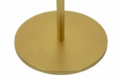 Tavolini Da Salotto > Dmora Tavolino soggiorno alto circolare oro 51x51x100h cm - Argile Oro Oro