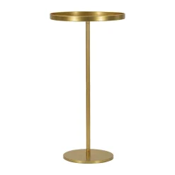Tavolini Da Salotto > Dmora Tavolino soggiorno alto circolare oro 51x51x100h cm - Argile Oro Oro