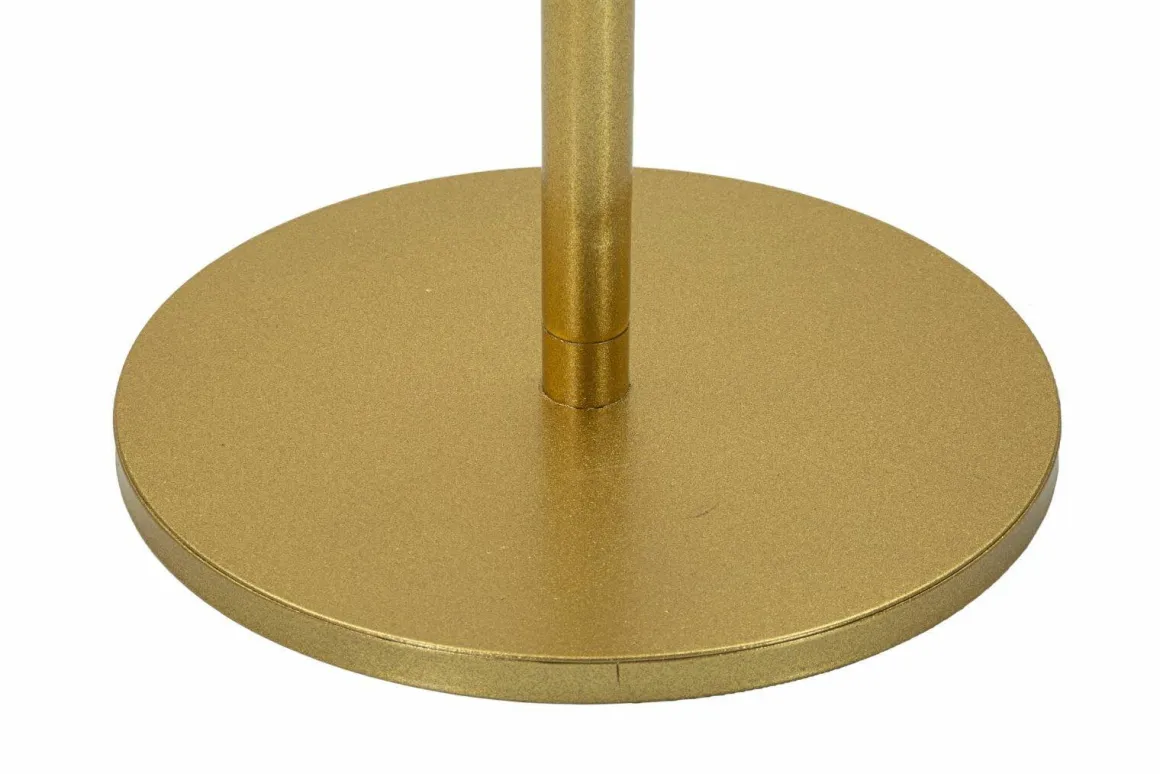 Tavolino soggiorno circolare oro 41x41x80h cm - Argile