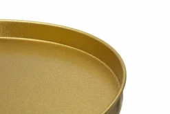 Tavolino soggiorno circolare oro 41x41x80h cm - Argile