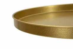 Tavolino soggiorno circolare oro 41x41x80h cm - Argile
