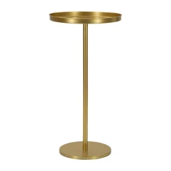 Tavolino soggiorno circolare oro 41x41x80h cm - Argile
