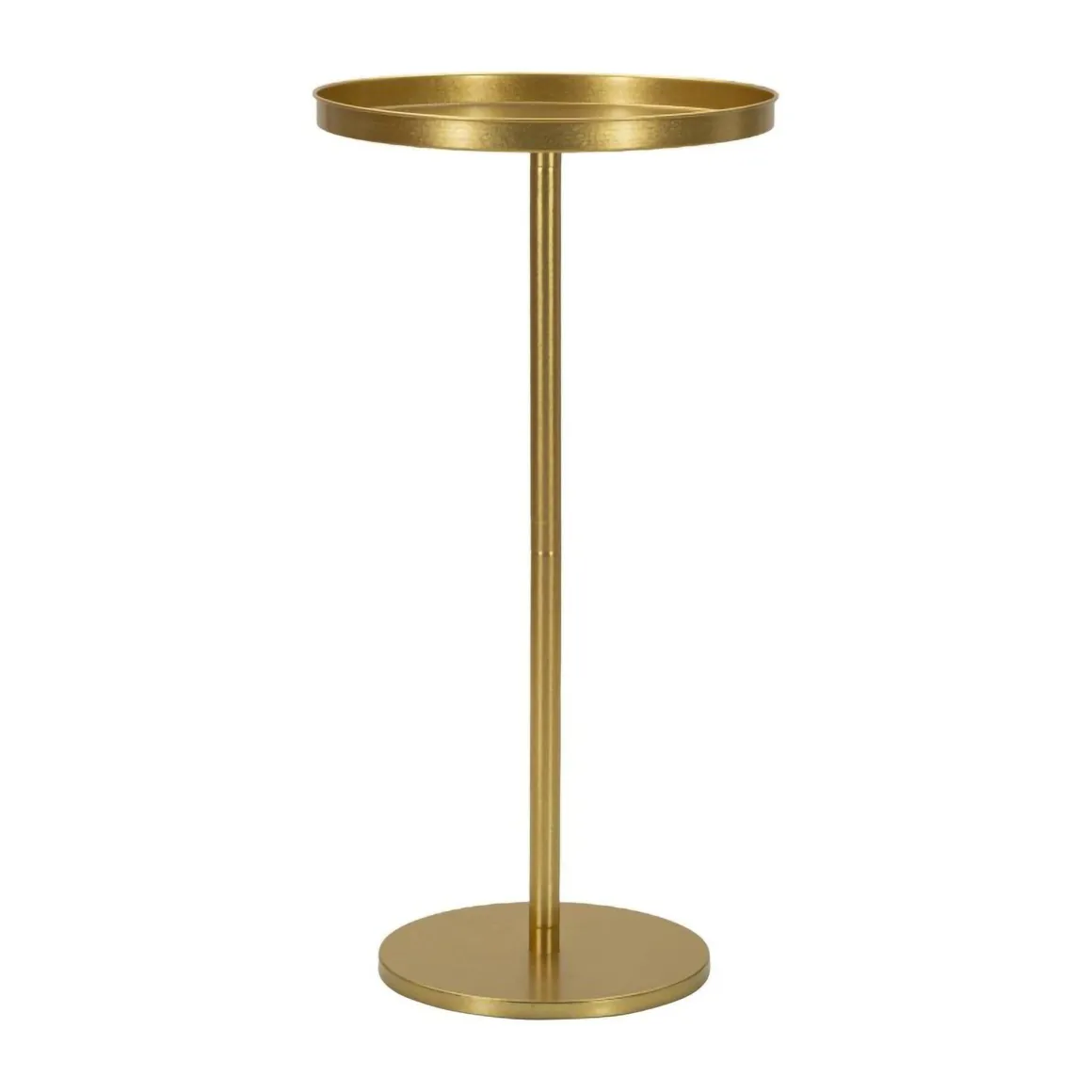 Tavolino soggiorno circolare oro 41x41x80h cm - Argile