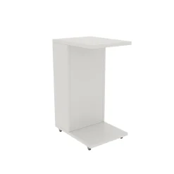 Tavolino soggiorno rettangolare bianco 30x40x63h cm - Blas