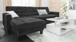 Tavolino soggiorno rettangolare bianco 90x55x41h cm - Natalia