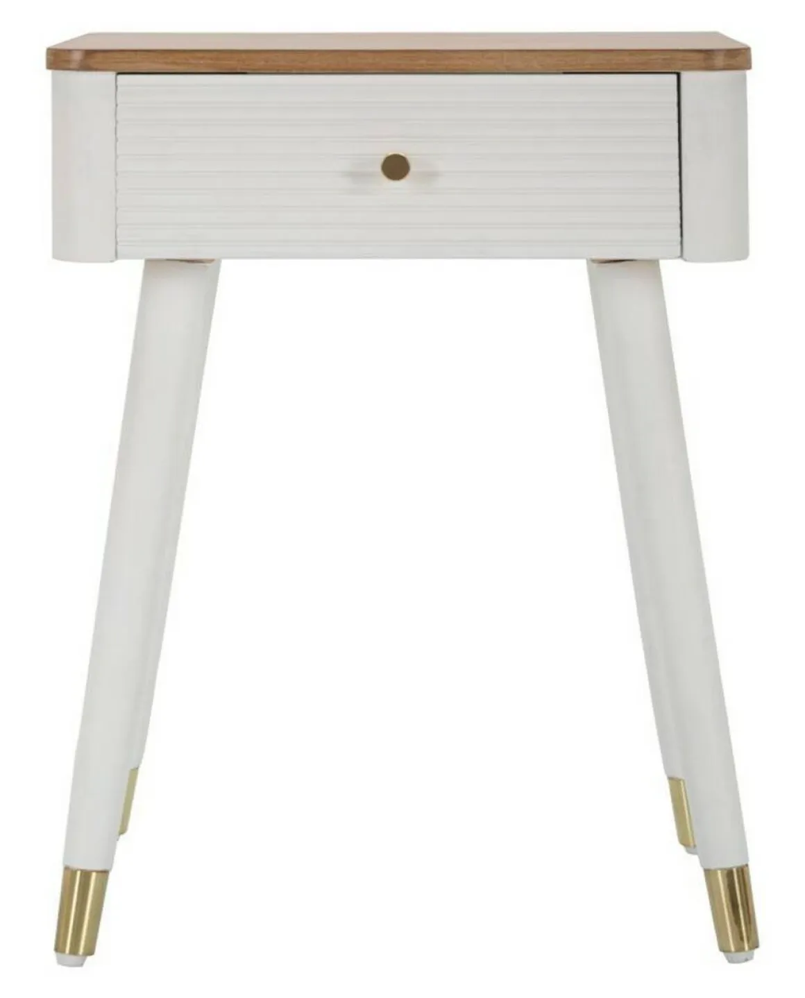 Tavolini Da Salotto > Dmora Tavolino soggiorno rettangolare bianco e nero 101x48x50h cm con 1 cassetto - Maximilien Nero, Bianco