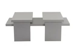 Tavolino soggiorno rettangolare grigio 110x45x41h cm - Amarantha