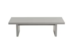 Tavolino soggiorno rettangolare grigio 110x45x41h cm - Amarantha