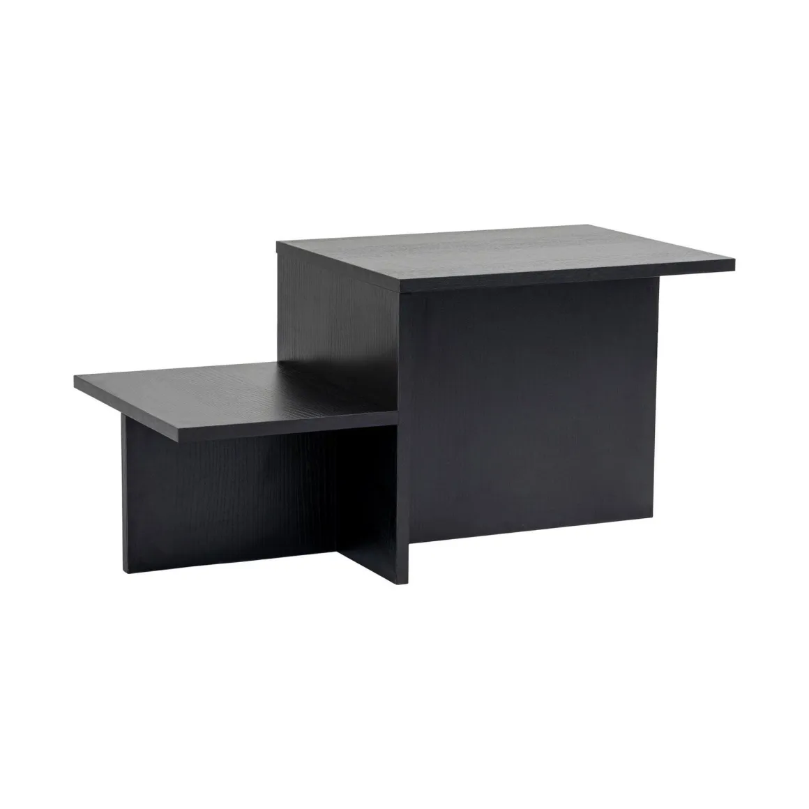 Tavolino soggiorno rettangolare nero 80x40x40h cm - Varian