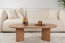 Tavolino soggiorno rettangolare pino 119x60x40h cm - Elain