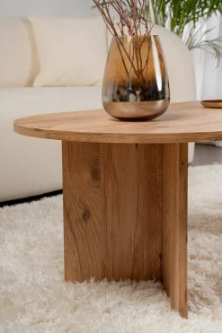 Tavolino soggiorno rettangolare pino 119x60x40h cm - Elain