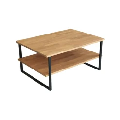 Tavolino soggiorno rettangolare quercia 85x60x40h cm - Aprica