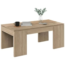 Tavolino soggiorno rettangolare rovere 100x43x50h cm - Almo