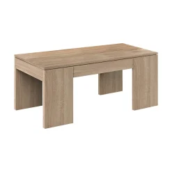 Tavolino soggiorno rettangolare rovere 100x43x50h cm - Almo