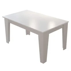 Tavolo Allungabile Bianco Allungabile Meccanismo Estensione Allunga Centrale 200x88x78h cm, Lunghezza Massima 200 cm - Salmour