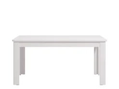Tavolo Allungabile Bianco Lucido 8 Posti Allungabile 160x90.5x76.5h cm, - Colosimi