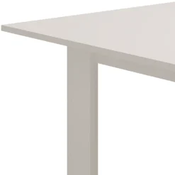 Tavolo Allungabile Bianco Opaco 8 Posti Allungabile 120x80x76h cm, Meccanismo Estensione Allunga Centrale - Marudo