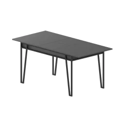 Tavolo allungabile elegante 6-8 posti 170x80cm antracite - Terralba