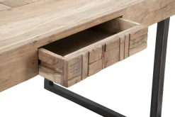 Tavolo allungabile Hadid, 160x90 h77 cm, Marrone e Nero
