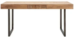 Tavolo allungabile Hadid, 160x90 h77 cm, Marrone e Nero