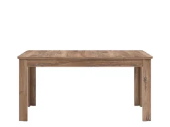 Tavoli Allungabili > Dmora Tavolo Allungabile 8 Posti Allungabile 160x91x77h cm, Effetto Invecchiato - Colosimi Marrone Noce