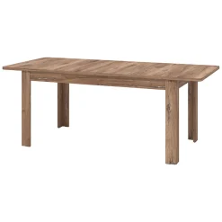 Tavoli Allungabili > Dmora Tavolo Allungabile 8 Posti Allungabile 160x91x77h cm, Effetto Invecchiato - Colosimi Marrone Noce