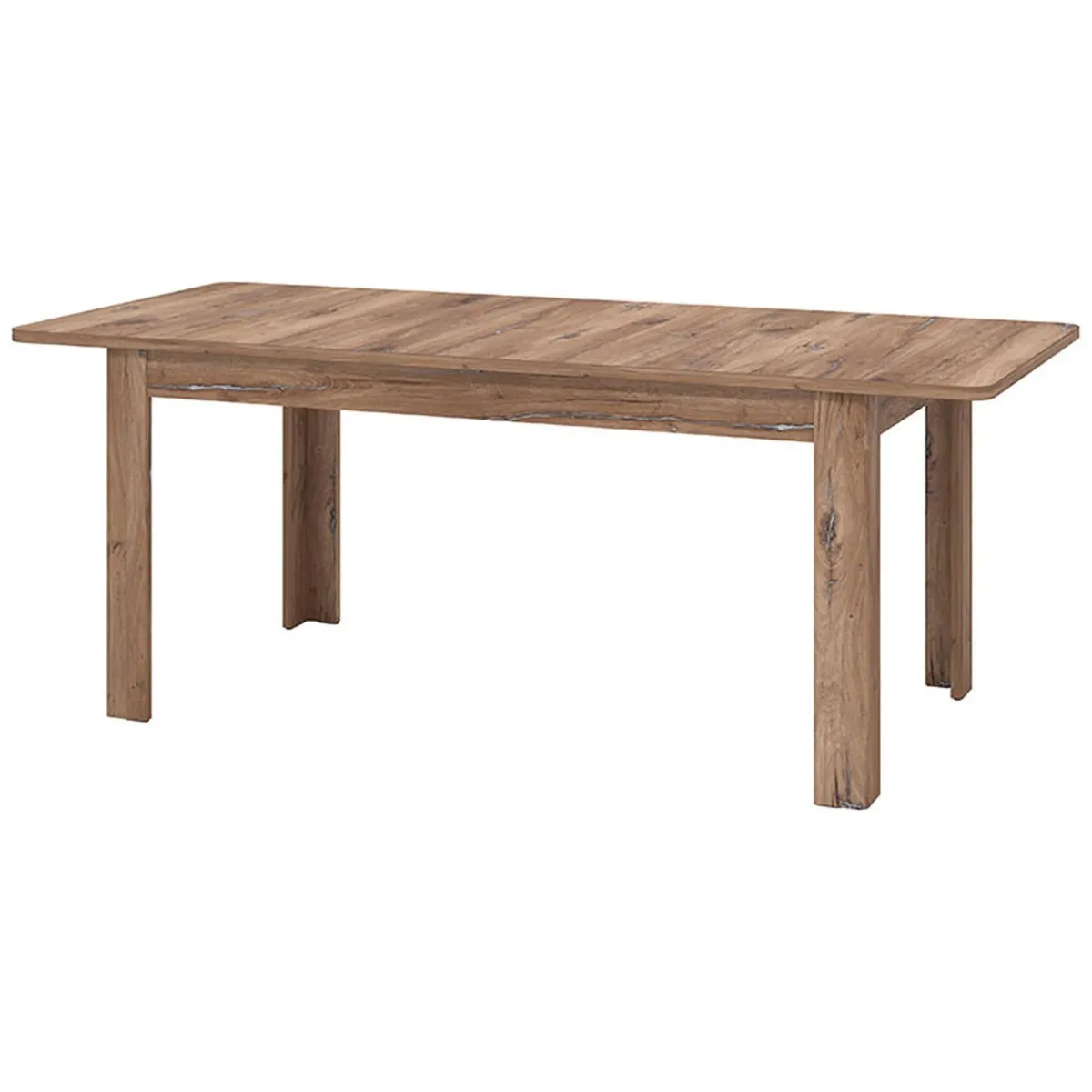 Tavoli Allungabili > Dmora Tavolo Allungabile 8 Posti Allungabile 160x91x77h cm, Effetto Invecchiato - Colosimi Marrone Noce