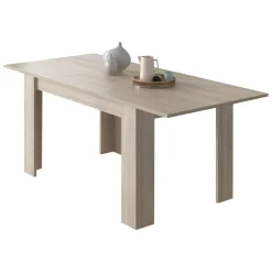 Tavoli Allungabili > Dmora Tavolo Allungabile Allungabile Meccanismo Estensione Allunga Centrale 200x90x75h cm, Lunghezza Massima 200 cm - Marene Marrone Olmo