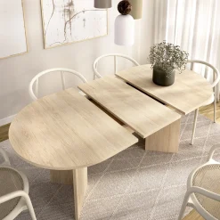 Tavoli Allungabili > Dmora Tavolo Allungabile 6 Posti Allungabile 90x140x76h cm, - Espanola Marrone Rovere