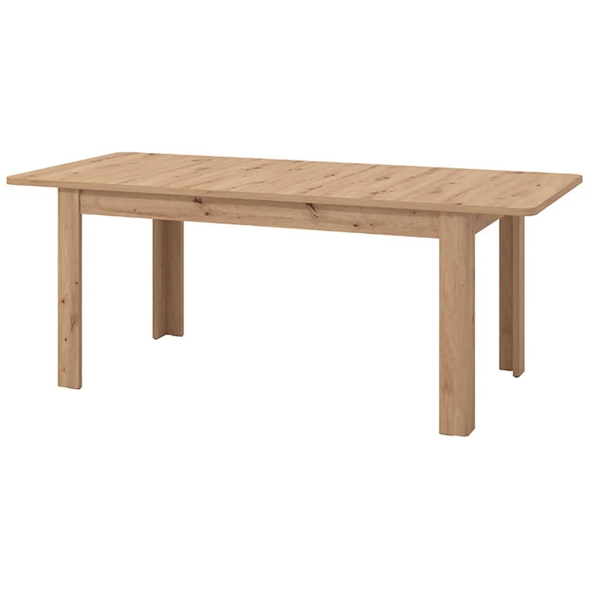 Tavolo Allungabile Marrone Rovere Nodi 8 Posti Allungabile 160x90.5x76.5h cm, - Colosimi