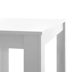 Tavolo allungabile moderno 6-8 posti 140/190x90cm bianco lucido - Dencio