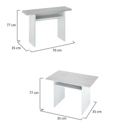 Tavoli Allungabili > Dmora Tavolo allungabile 4-6 posti 170x80cm quercia - Terralba Marrone Quercia